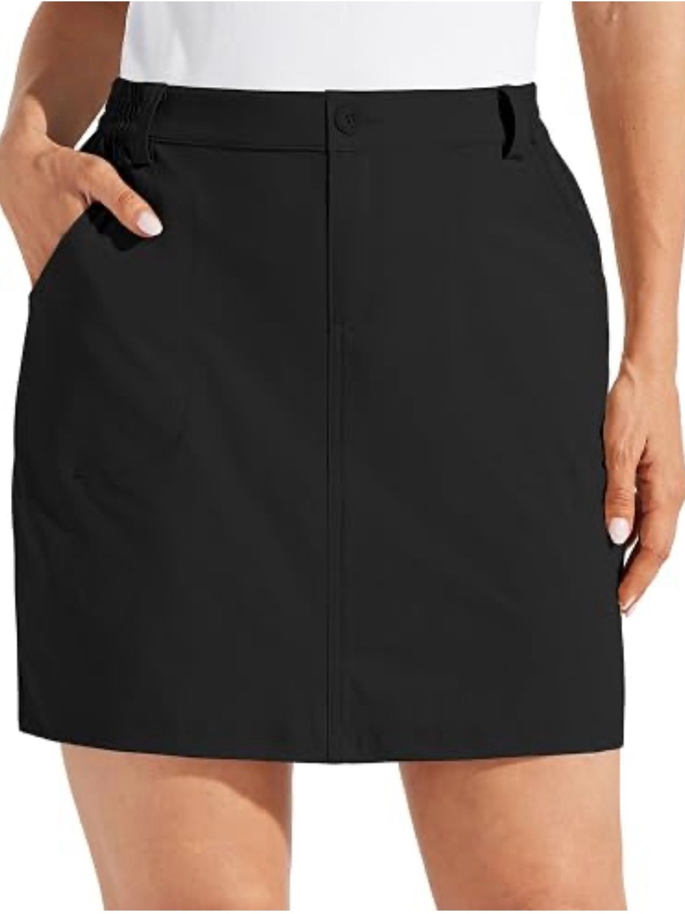 Eddie Bauer Black Athletic Skort with Side Pockets